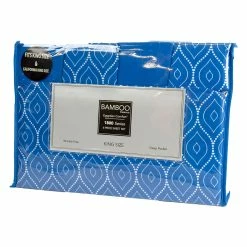 BargainJunkie New Cool Comfort Super Soft MicroFiber King & California King Sized 6 Piece Sheet Set, Royal Blue