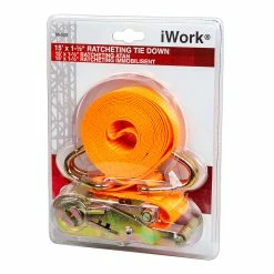 BargainJunkie IWork 15ft X 1 1/2in Ratcheting Tie Down New
