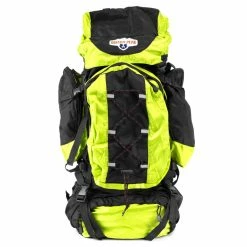 BargainJunkie New Grizzly Peak 70L Internal Frame Hiking Backpack, Lime Green