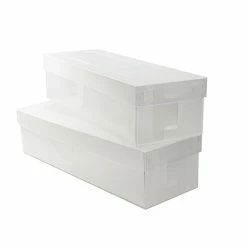 BargainJunkie Evribox And More Hosiery Storage Box And Lid, 2 Pack Home & Garden