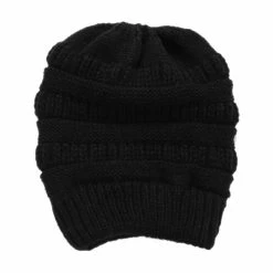 BargainJunkie Cozy Comforts Ponytail Winter Fashion Beanie Hats