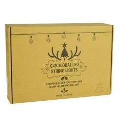 BargainJunkie 25-Piece Set G40 Globe RGB Color Changing LED String Lights New