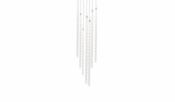 BargainJunkie Headwind White Solar Meteor Shower Lights