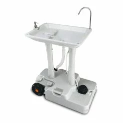 BargainJunkie Tidobit Wheeled Camping Mobile Foot-Pump Handwash Stand