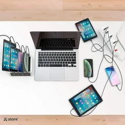 BargainJunkie Atomi Visual Charge 4 Port USB Desktop Charge Station