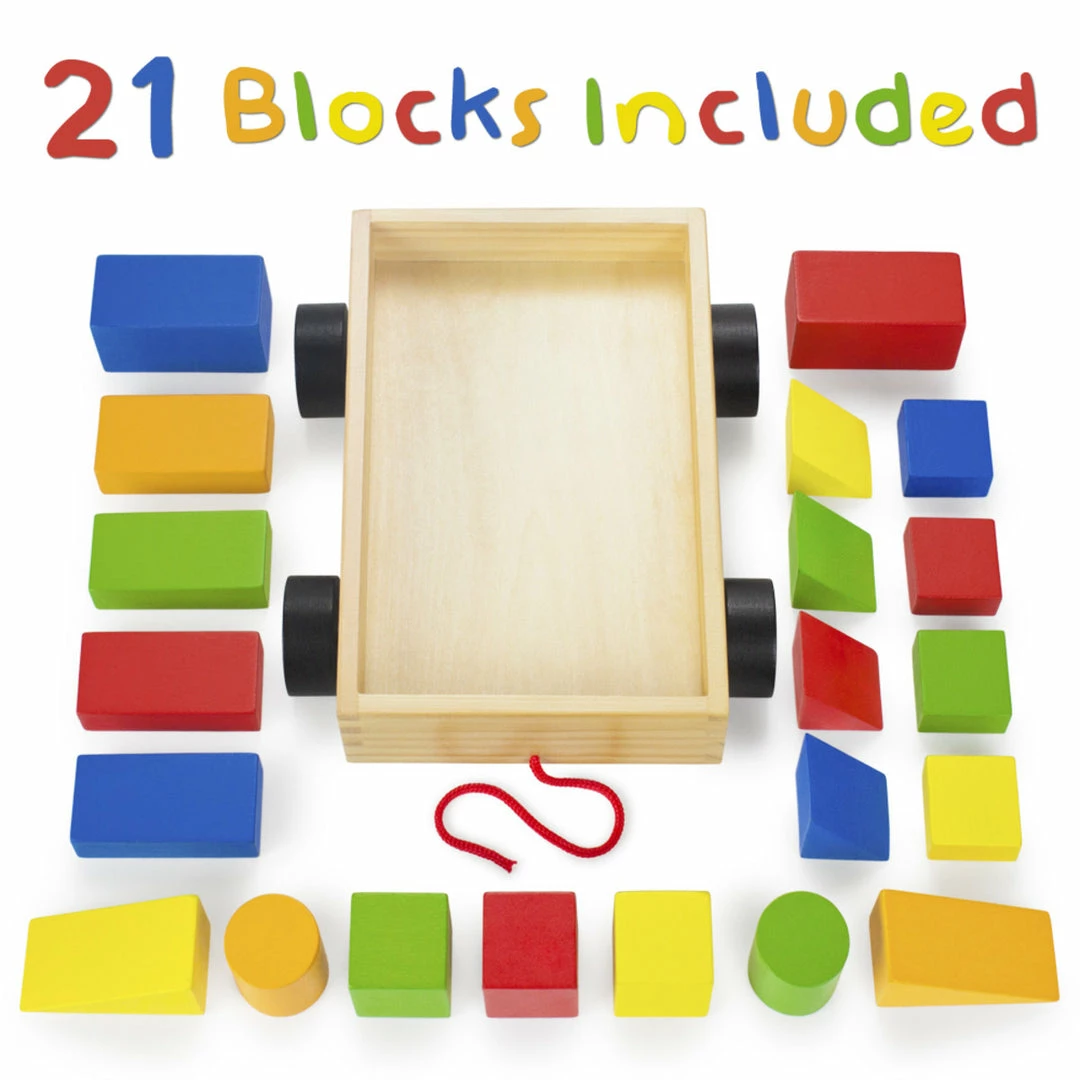 BargainJunkie Brybelly Take-A-Long Building Block Wagon New