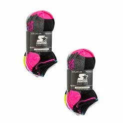 BargainJunkie New Starter Black Label Women's No Show Socks Size 4-10, 20 Pairs