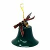 BargainJunkie 6" Metal Christmas Bell, Green New