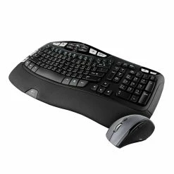 BargainJunkie Logitech MK560 Wireless Wave Combo Plus Keyboard And Mouse (Certified Refurbished)