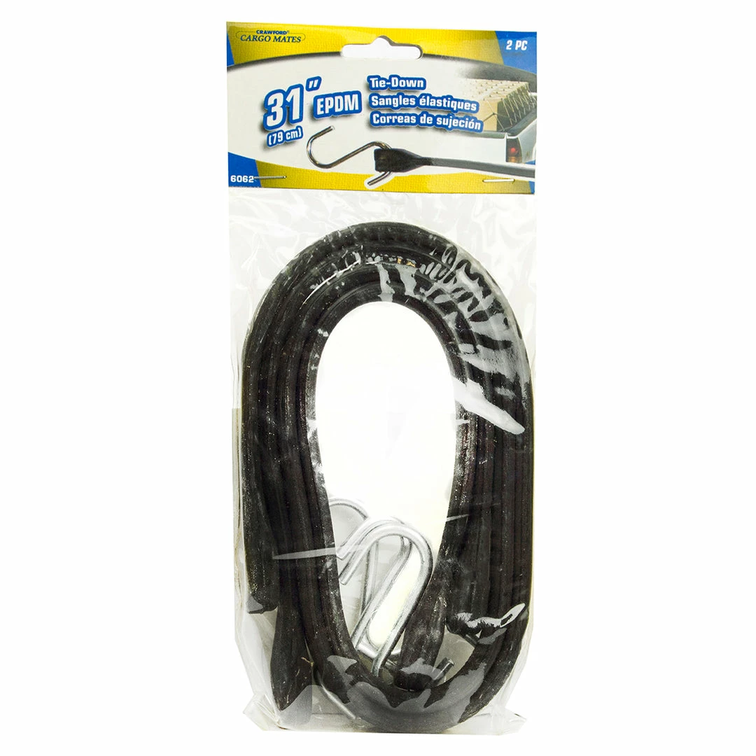 BargainJunkie Crawford Cargo Mates 31" EPDM Rubber Tie Downs, 2 Pack Tools & Auto