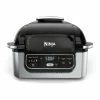 BargainJunkie Ninja Foodi 5-in-1 Indoor Grill W/ 4-Quart Air Fryer Stainless Steel, Refurbished New