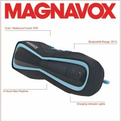 BargainJunkie Magnavox Outdoor Waterproof Bluetooth Speaker New