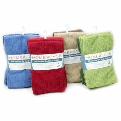 BargainJunkie Home Ease 5pc.Microfiber Bar Mop Towels: Lint-Free, Assorted Colors