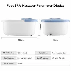 BargainJunkie MaxKare Foot Spa Massager With Full Roller, Heat And Bubbles New
