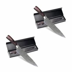 BargainJunkie DEIK 8 Inch Professional Chef Knife With AUS-10V Stainless Steel, 2 Pack