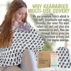 BargainJunkie KeaBabies All In 1 Multi Use Cover, XOXO