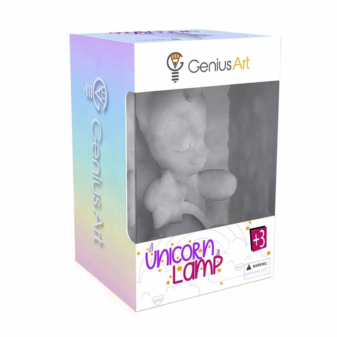 BargainJunkie Genius Art Paint Your Own Unicorn LED Lamp New