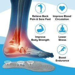 BargainJunkie Mindinsole Reflexology Insole For Foot Tension And Pain Relief
