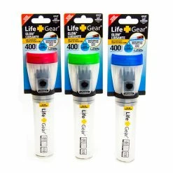 BargainJunkie Life Gear Water Resistant LED Flashlight With Emergency Flasher, Assorted Colors Outdoor & Garden
