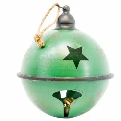 BargainJunkie 7" Large Hanging Metal Jingle Bell Christmas Decor