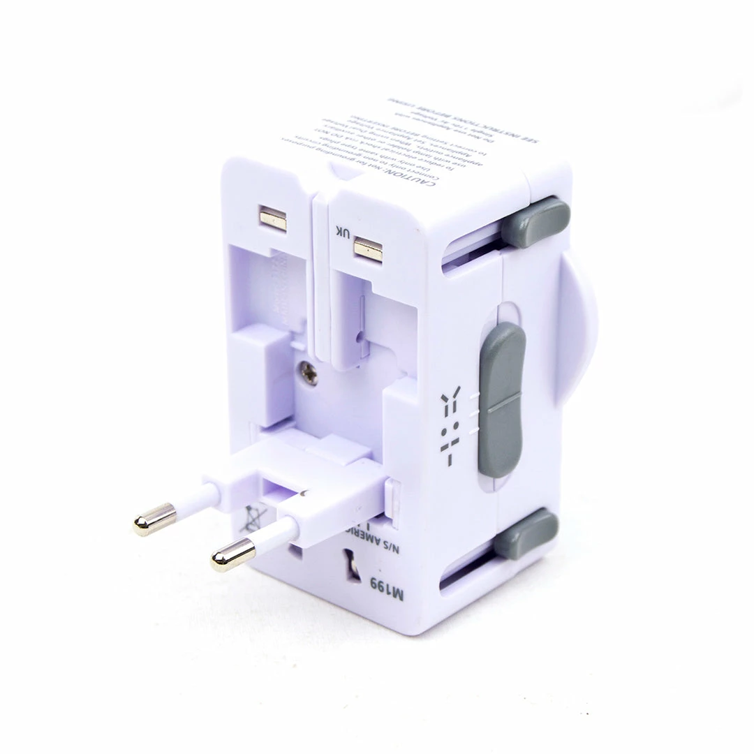 BargainJunkie New EZ Travel Worldwide Adapter Plug, White