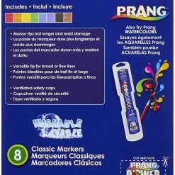 BargainJunkie Prang Classic Washable Markers, Assorted Colors 8ct