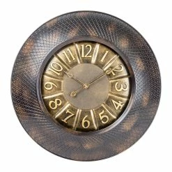 BargainJunkie Empire 20 Inch Bronze Decorative Wall Clock New