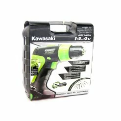 BargainJunkie Kawasaki 14.4V Cordless Drill Set 840216