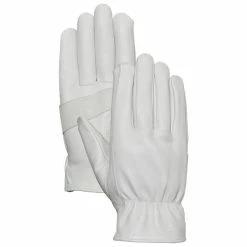 BargainJunkie Bellingham Men's Goatskin Pearl Leather Gloves, Large