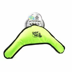 BargainJunkie Lifestyle Happy Tails Tuff Dog Toy Green Boomerang