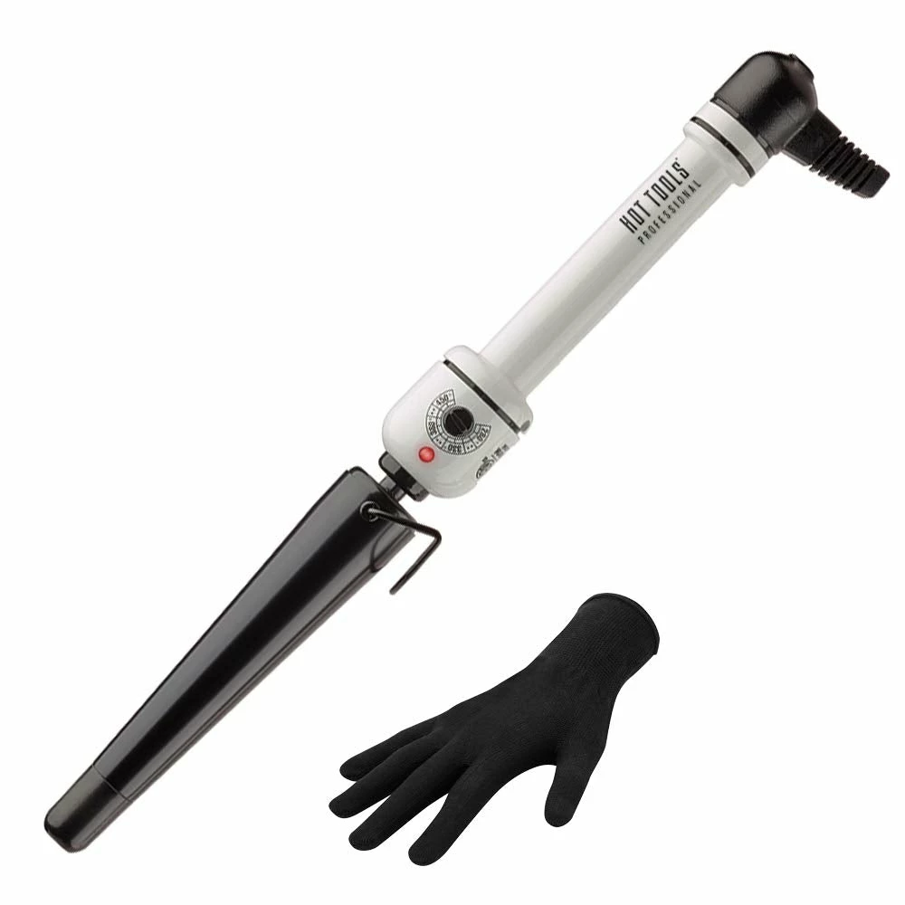 BargainJunkie HOT TOOLS Professional Nano Ceramic Curling Iron For Shiny Curls, 1.25 Inch
