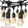 BargainJunkie 48' Outdoor Weatherproof String Lights Cable W/24 E26 Type Sockets (Bulbs Not Included)