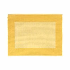 BargainJunkie Home & Garden Moda At Home Ribbed Reversible Cotton Placemat, Gold