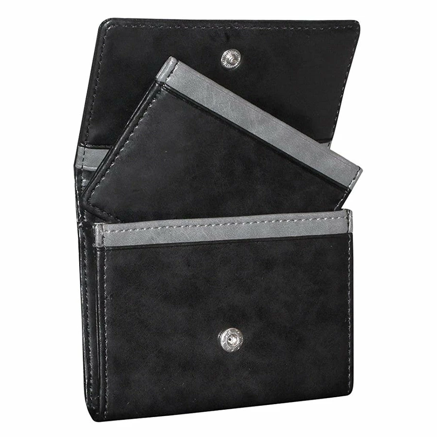 BargainJunkie Buxton RFID Business Card Holder With Removable Card Sleeve, Black New