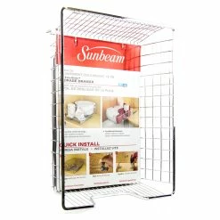 BargainJunkie Sunbeam 15 Inch Easy Glide Storage Drawer, Chrome Kitchen