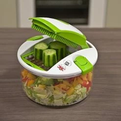 BargainJunkie New Genius Salad Chef Smart 4pc Vegetable Chopper