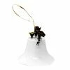 BargainJunkie 6" Metal Christmas Bell, White