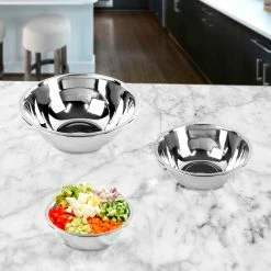 BargainJunkie Starfrit 3 Piece Stainless Steel Mixing Bowl Set