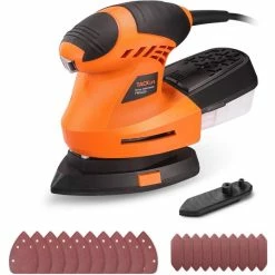BargainJunkie Tacklife PMS02B Mouse Sander Detail Sander With 20 Sandpapers New