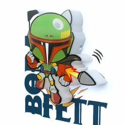 BargainJunkie New Star Wars Mini Boba Fett 3D Deco Light