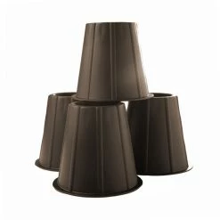 BargainJunkie 4 Piece Round Bed Risers Home & Garden