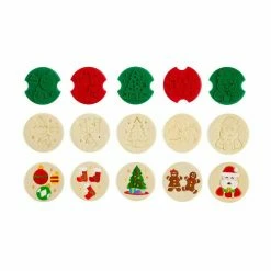 BargainJunkie Kitchen Chef'n Set Of 5 XL Holiday Cookie Cutter Stamps