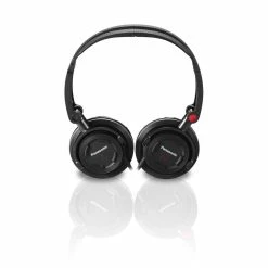 BargainJunkie Panasonic Foldz Collapsible Travel Headphones, Black