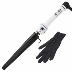 BargainJunkie Hot Tools Nano Ceramic 1-1/4 Inch Salon Tapered Curling Iron With Extra Long Barrel