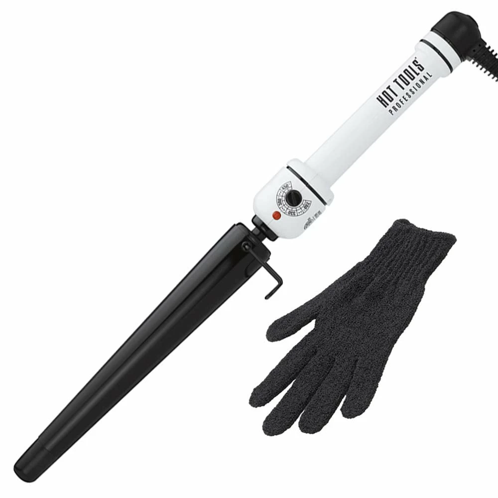 BargainJunkie Hot Tools Nano Ceramic 1-1/4 Inch Salon Tapered Curling Iron With Extra Long Barrel