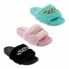 BargainJunkie New Babe Women's Fur Slides With Chain