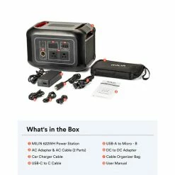 BargainJunkie Milin 600W/622Wh Portable Power Station New