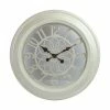BargainJunkie Home & Garden Intellibrands 22.5" White Antique Finish Wall Clock
