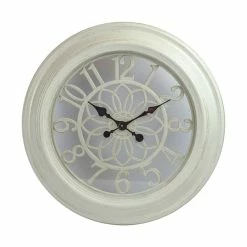 BargainJunkie Home & Garden Intellibrands 22.5" White Antique Finish Wall Clock