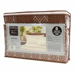 BargainJunkie New Cool Comfort Super Soft MicroFiber King & California King Sized 6 Piece Sheet Set, Brown